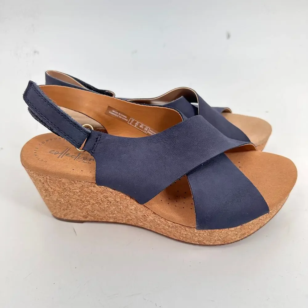 Clarks Women's Clarks Annadel Eirwyn Slingback Wedge Sandal // 8.5